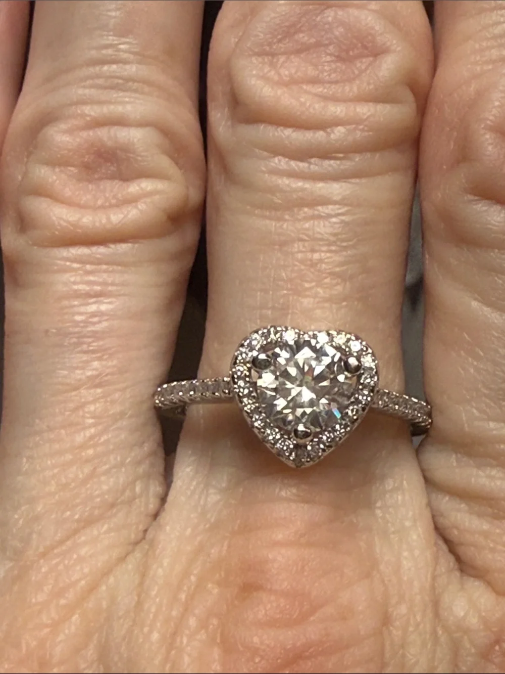 GRA CERTIFIED MOISSANITE DIAMOND 1CT 925 Sterling Silver ring NEW